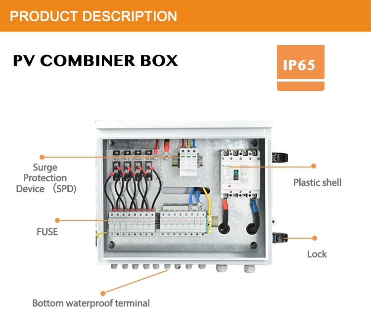 Kayal Factory Outlet 18 Years Solar System Power Supply Distribution Box Combiner Box