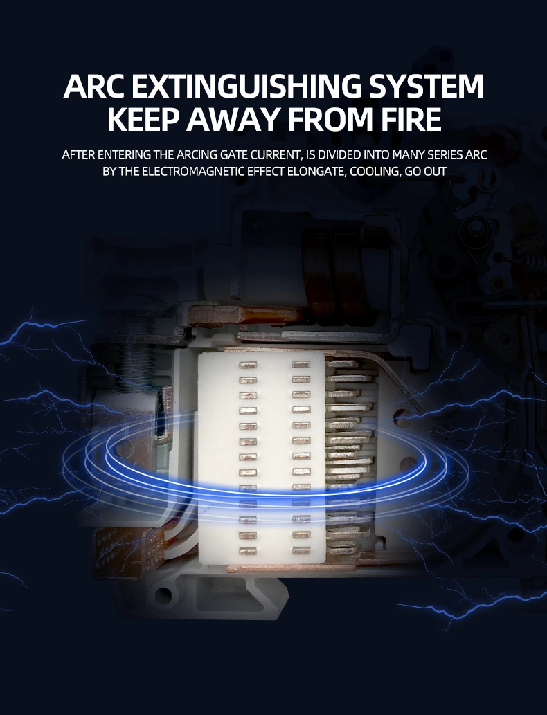 DC Electrical Disjoncteurs Circuit Breakers Specializing Circuit Breakers 6A to 125A 1p 2p 3p 4p DC MCB Miniature Disyuntor