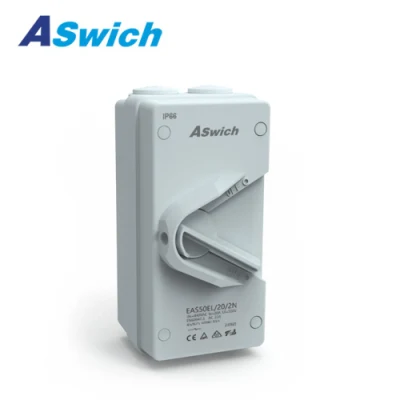 Aswich IEC EAS 250V 2p アイソレータ、AC 63A PV 太陽光発電システム用